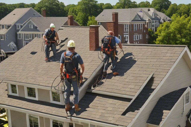 Roofers in Hilton Village Newport News VA Installing GAF Shingles